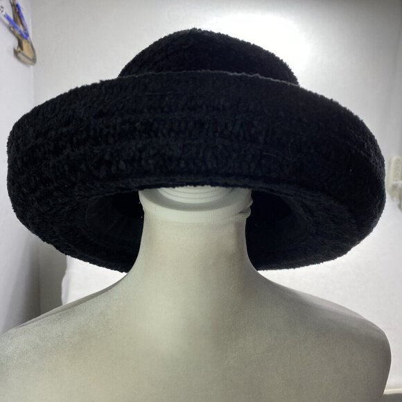 BETMAR NY Women Bucket Hat One Size Black Roll Up Brim Boho Stylish City C-H - Picture 9 of 9